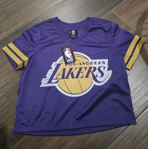 LOS ANGELES LAKERS NBA SZ SMALL CROPPED JERSEY TOP